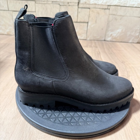 Thursday Boot Co Legend Matte Black Leather Chelsea Boots Womens 9 Lug Sole - Picture 3 of 6